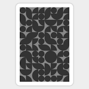 Dark Colored Geometric Pattern - Shapes #3 Sticker